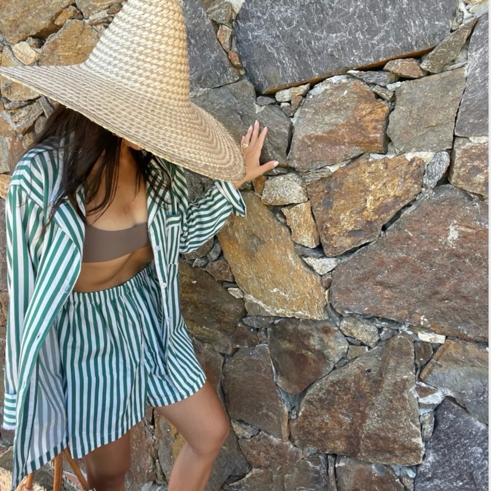 Na Nin Chloe Striped Poplin Shorts Size XS